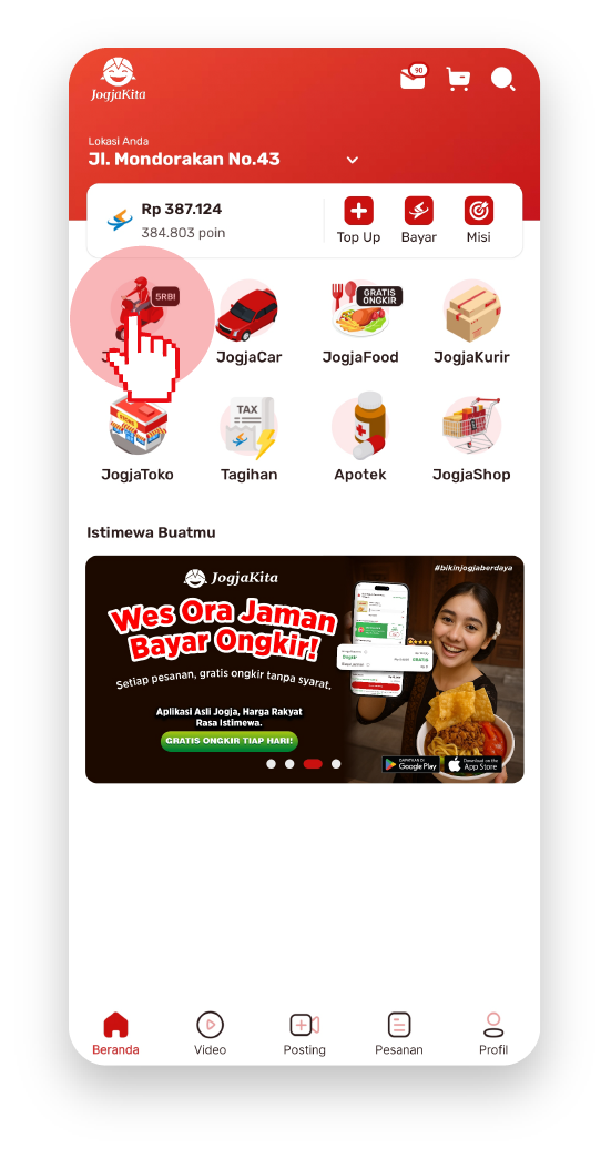 JogjaRide Ojol JogjaKita